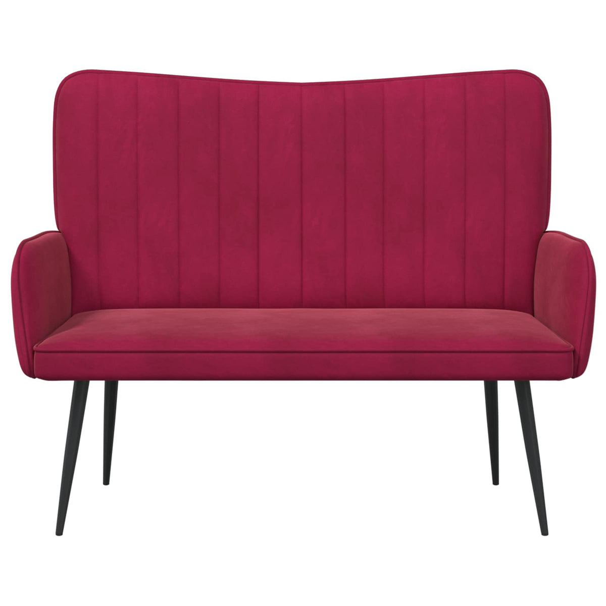 Sofa za dvije osobe Vinska crvena 115 x 61 x 87 cm Baršun