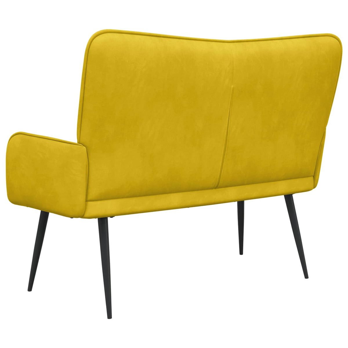Sofa za dvije osobe Žuta 115 x 61 x 87 cm Baršun