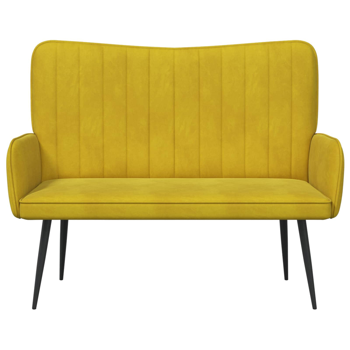 Sofa za dvije osobe Žuta 115 x 61 x 87 cm Baršun