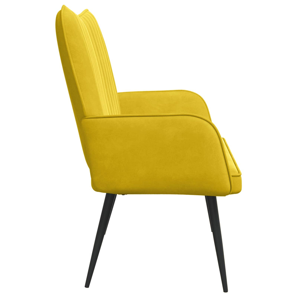 Sofa za dvije osobe Žuta 115 x 61 x 87 cm Baršun