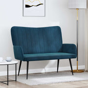 Sofa za dvije osobe Plava 115 x 61 x 87 cm Baršun