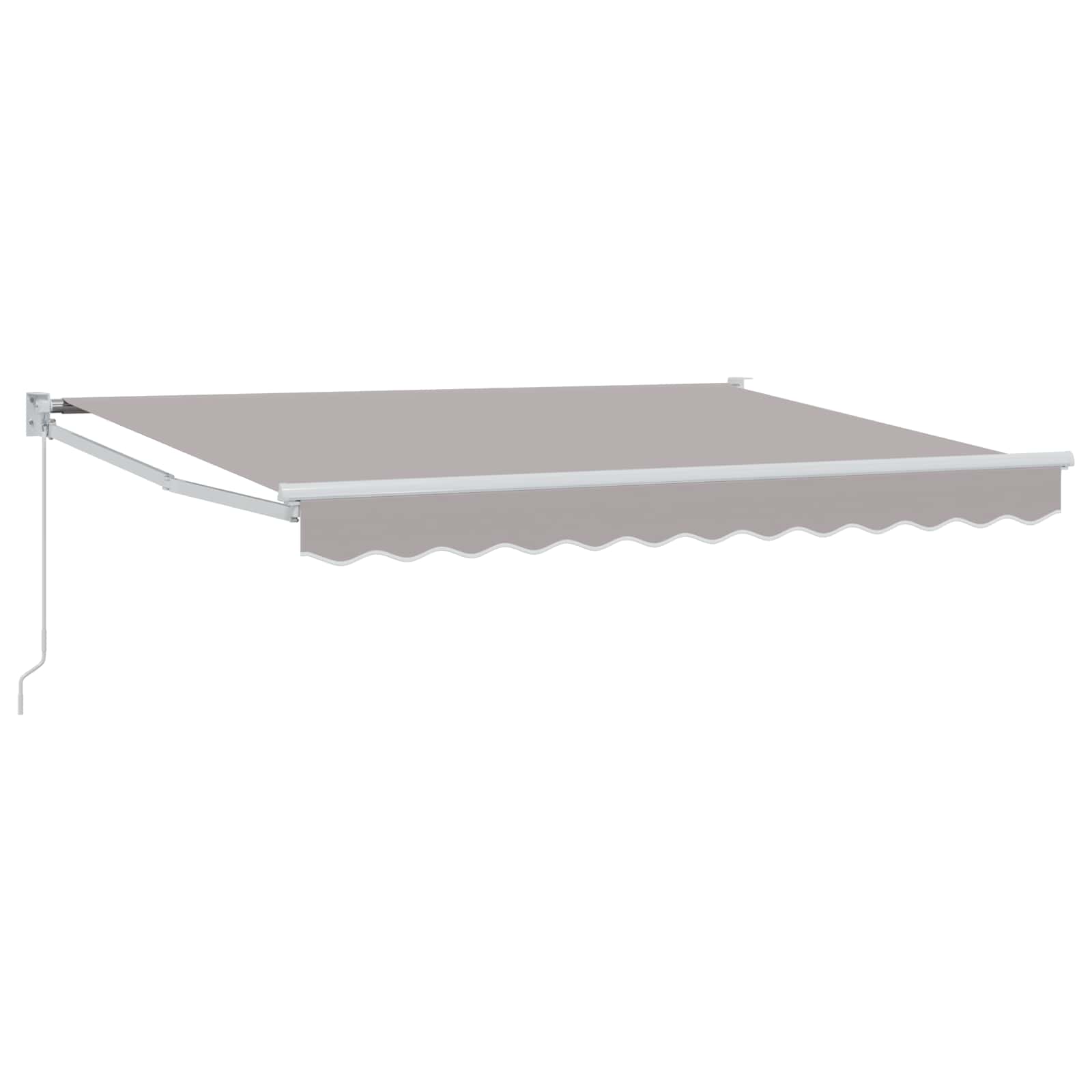 Povlačivi tende Svjetlosiva 3,5 x 2 m 100% Poliester i Aluminij