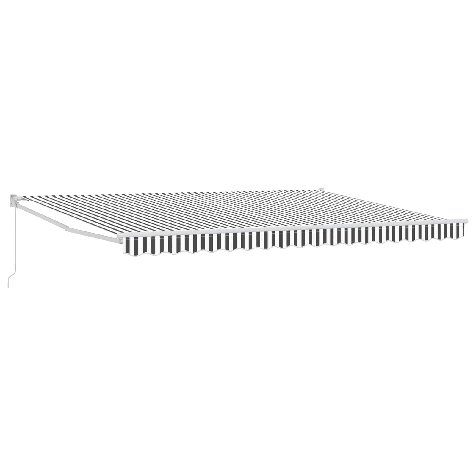Povlačivi tende Antracit i bijelo 4 x 2 m