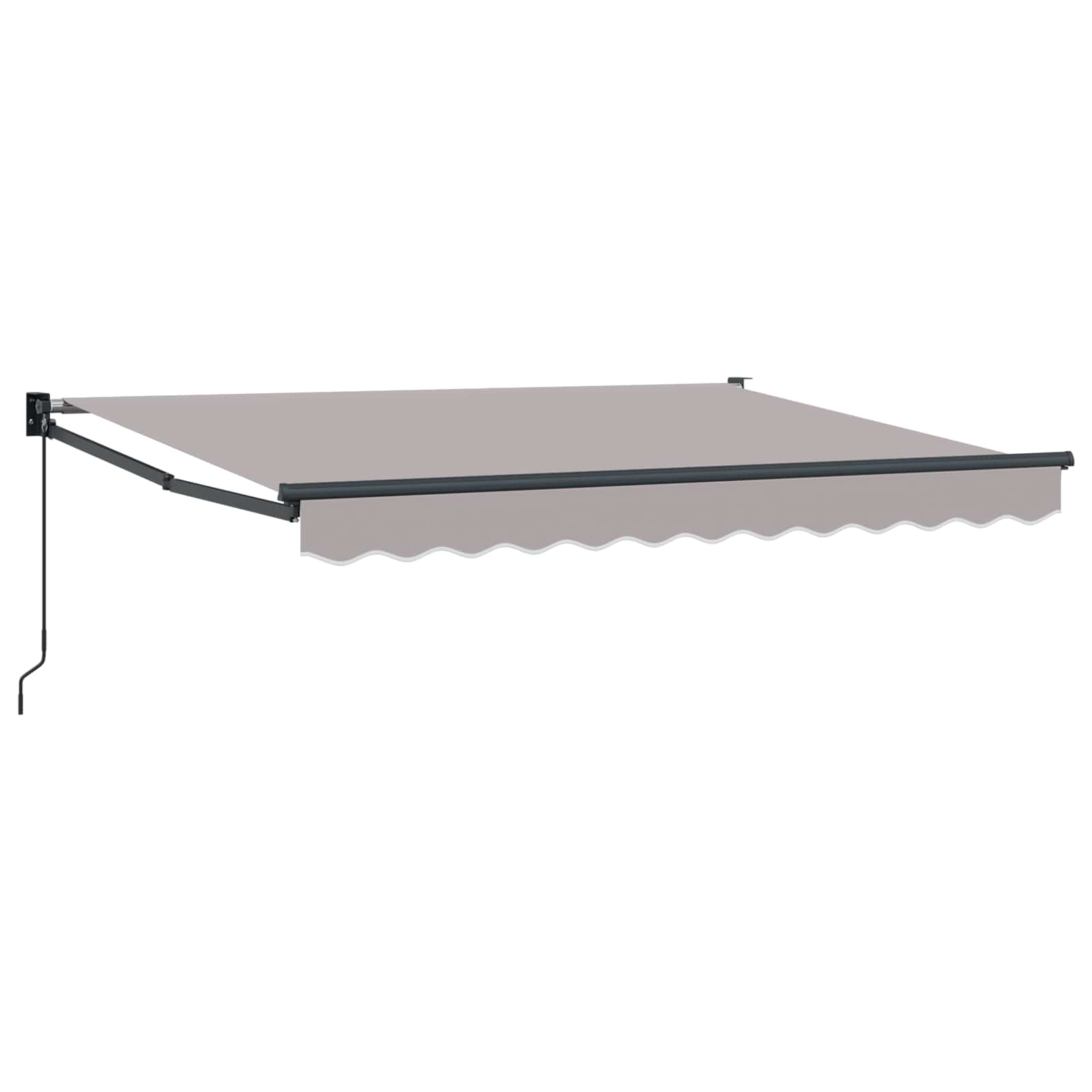Povlačivi tende Svjetlosiva 3,5 x 2 m 100% Poliester i Aluminij