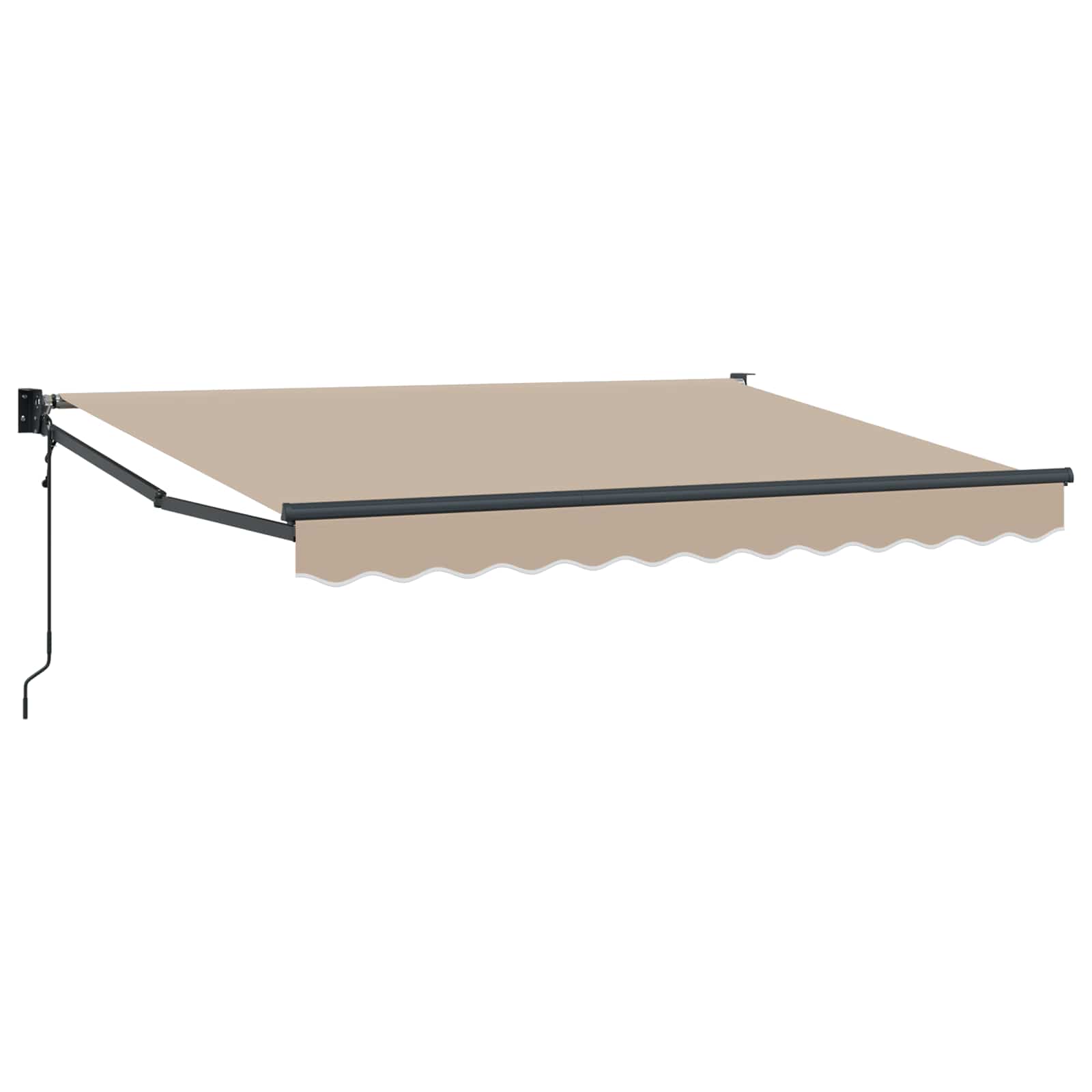 Povlačivi tende Bež 3 x 2 m Poliester i metal