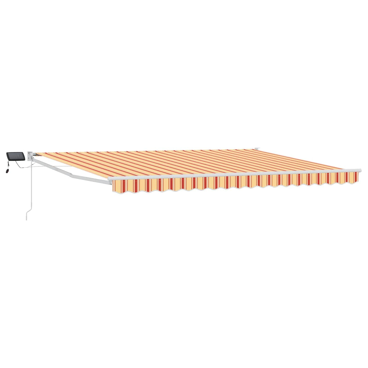 Ručna zlačivna tenda s LED diodama Šareni 4 × 3 m