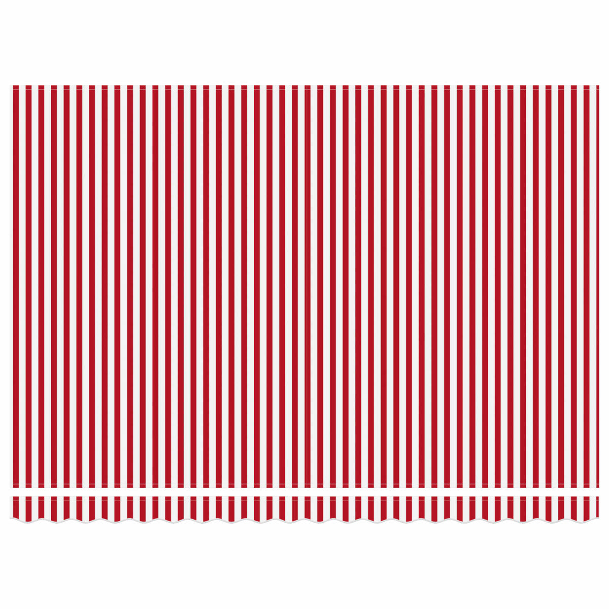 Ručna zlačivna tenda s LED diodama Crvena i bijela 4,5 × 3 m