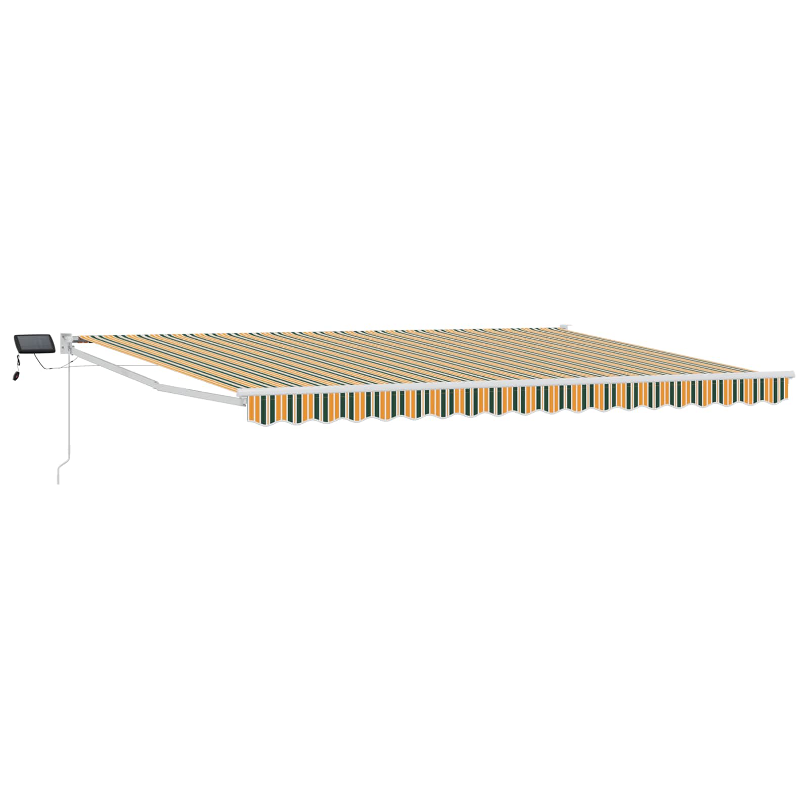 Ručna zlačivna tenda s LED diodama Zelena, Žuta, Bijela 5 x 3 m