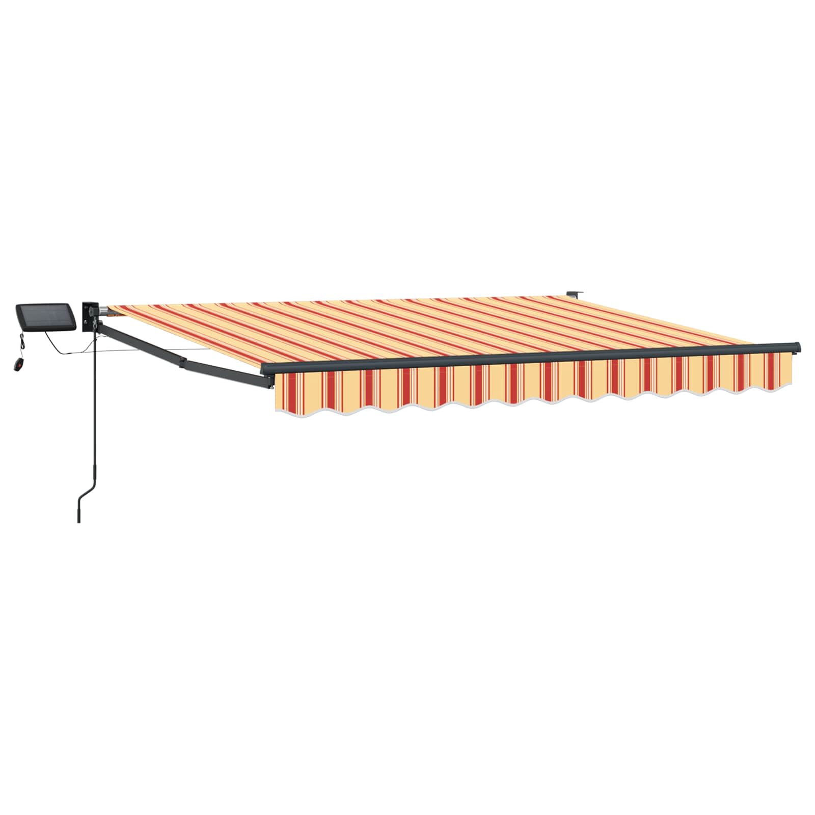 Ručna zlačivna tenda s LED diodama Šareni 3,5 x 2,5 m