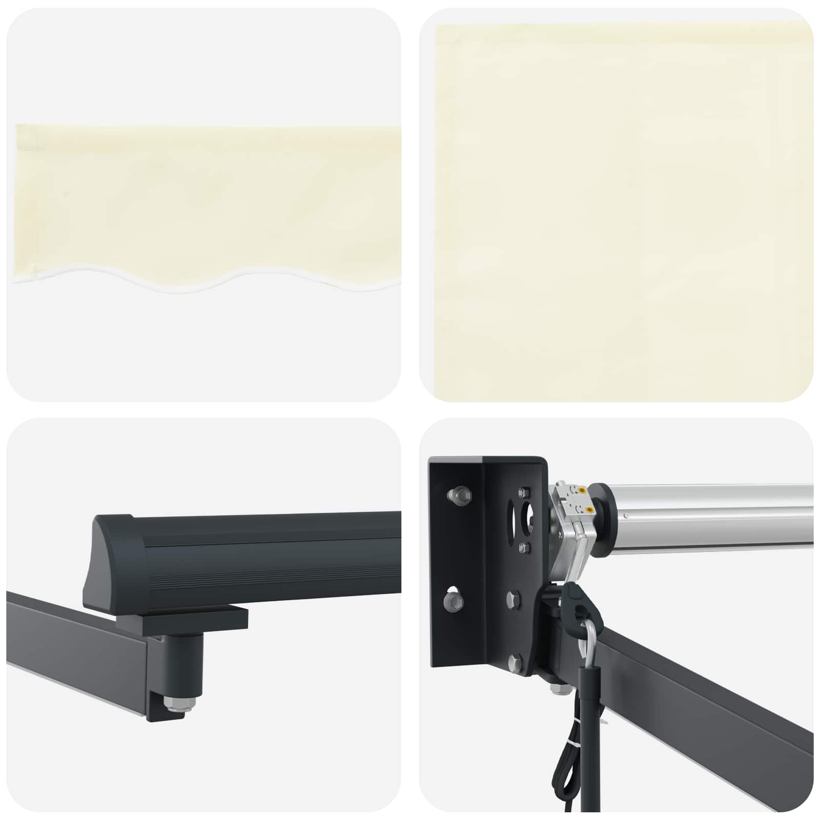 Električna retraktabilna tenda Krema 5 x 3 m