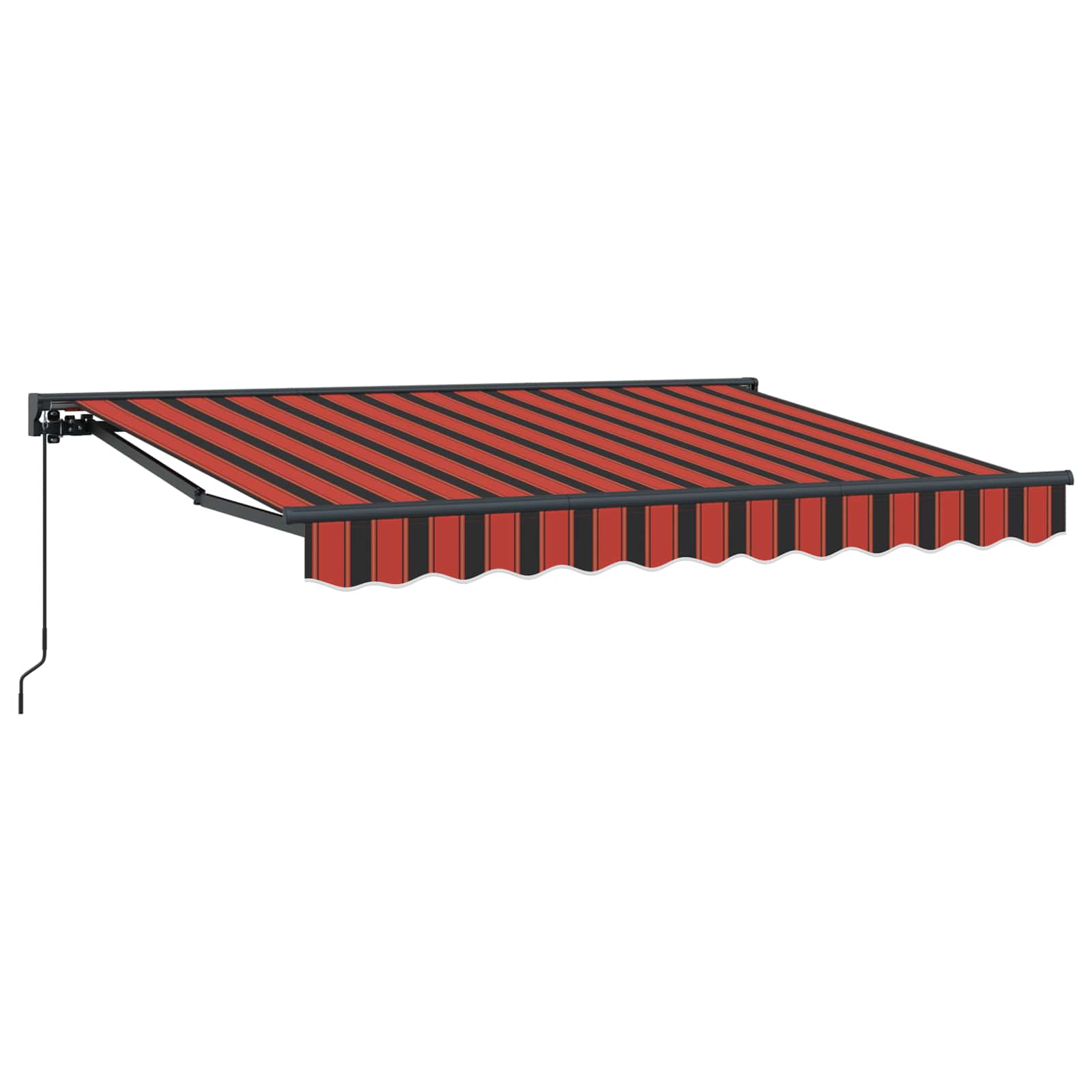 Ručno sklopiva tenda Narančasta, crna i žuta 2,5 x 2 m