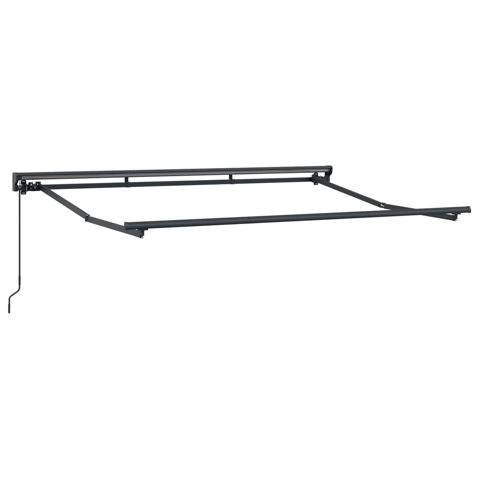 Ručno sklopiva tenda Žuta i bijela 3,5 x 2 m