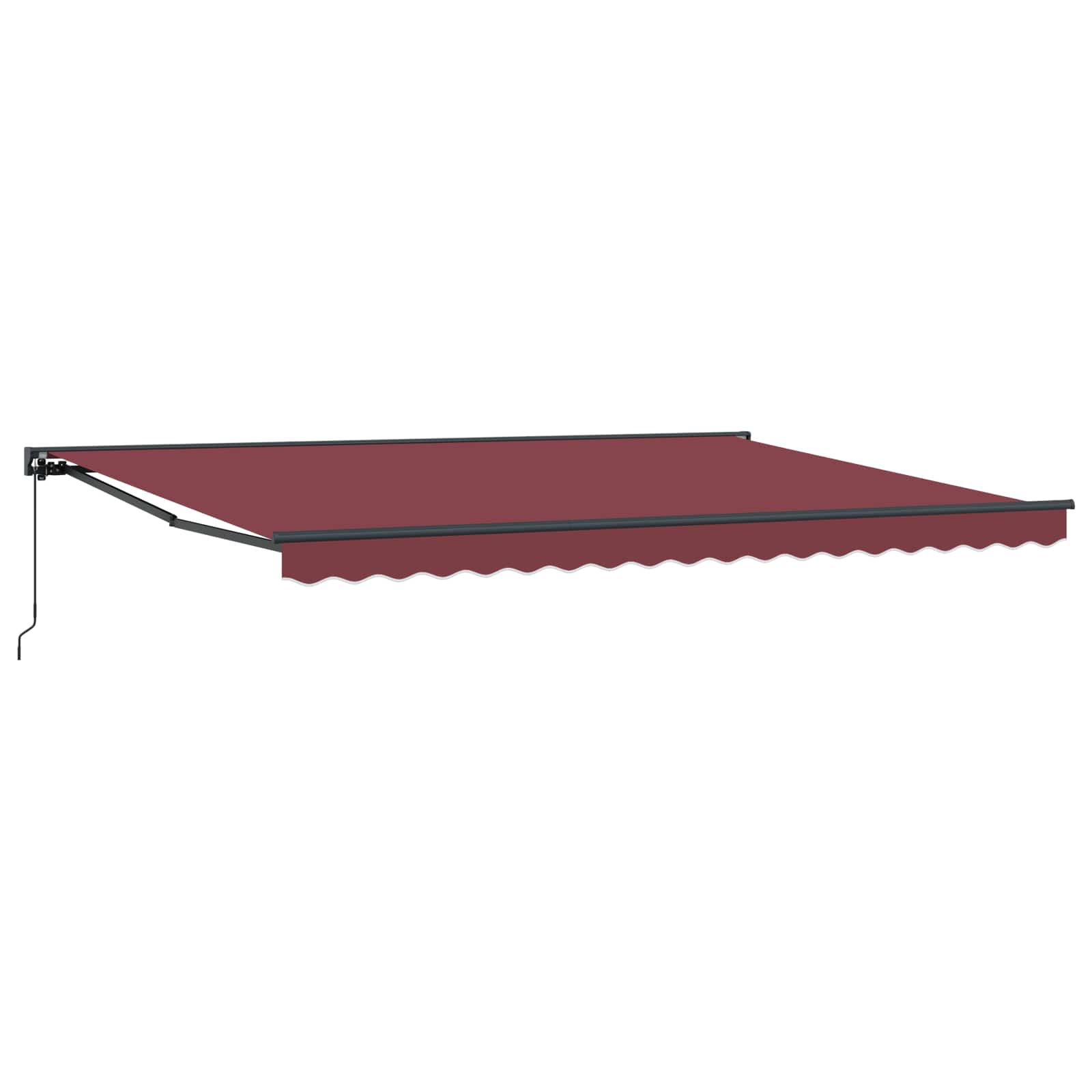 Ručno sklopiva tenda Tamno crvena 4 × 3,5 m