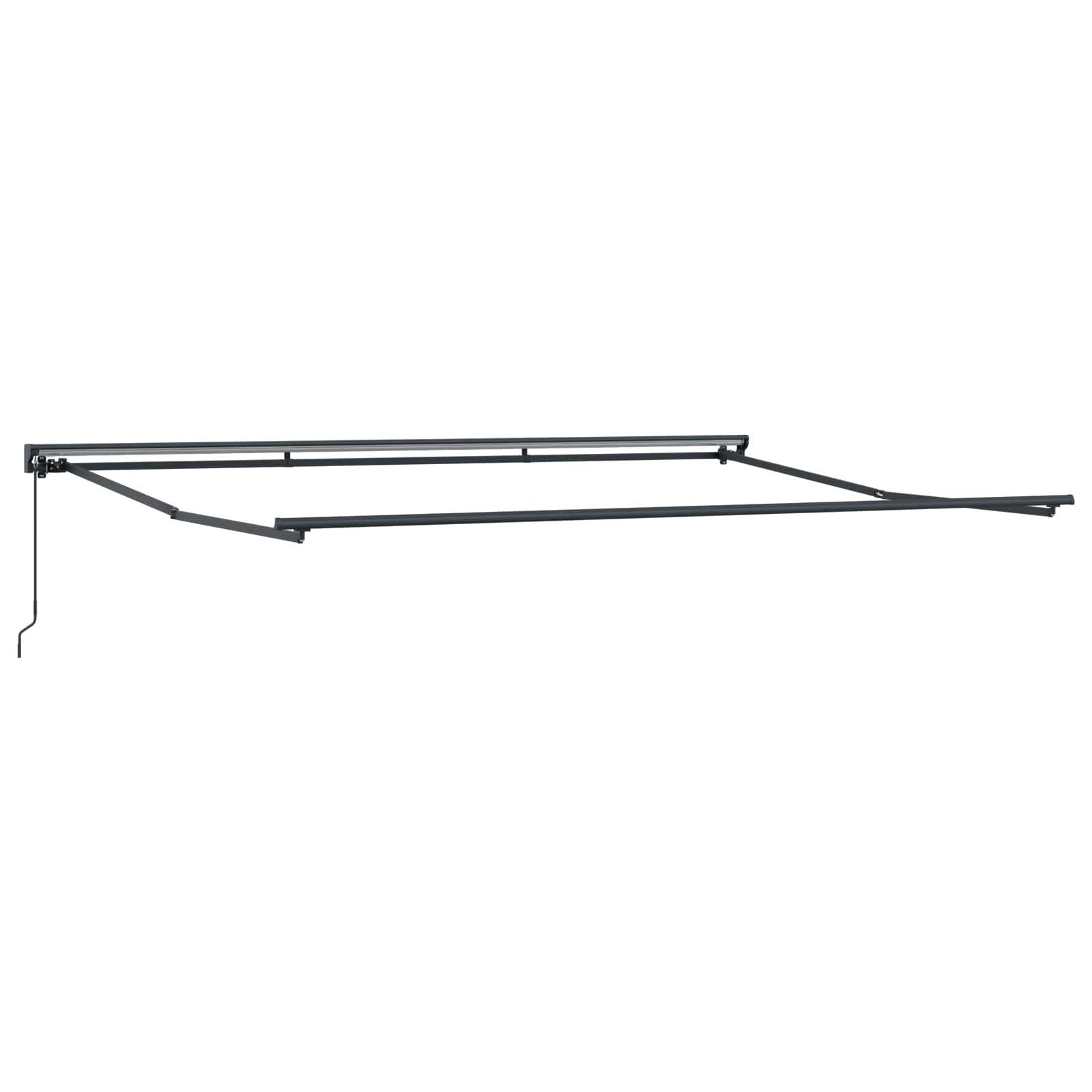 Ručno sklopiva tenda Smeđa 4,5 × 3,5 m Poliester s PU premazom