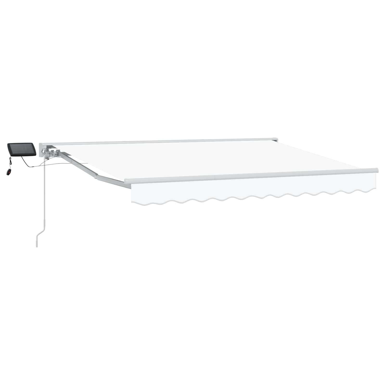 Ručni okvir tende s LED-ima Bijeli 3 x 2,5 m