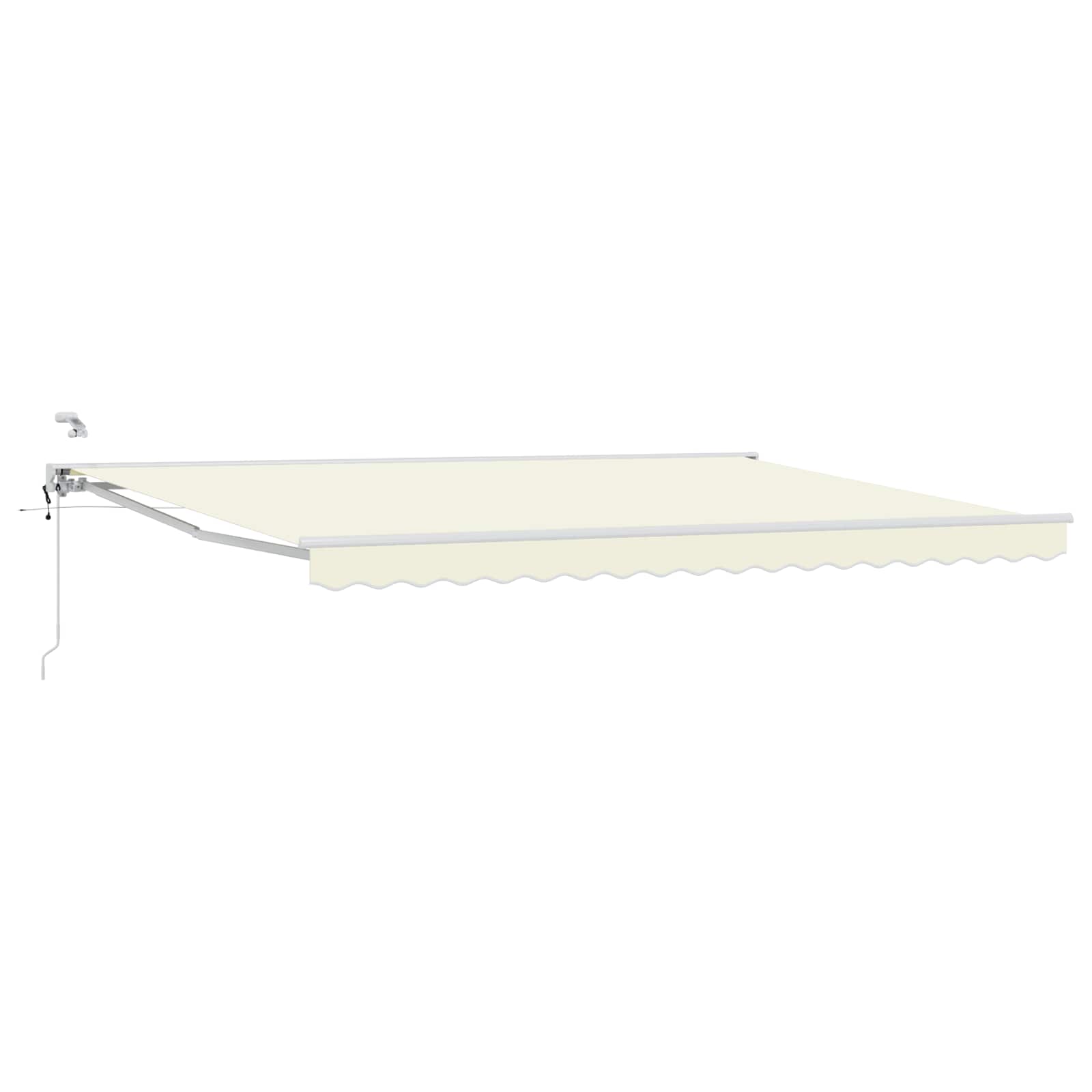 Električna retraktabilna tenda Krema i bijela 5 x 3 m