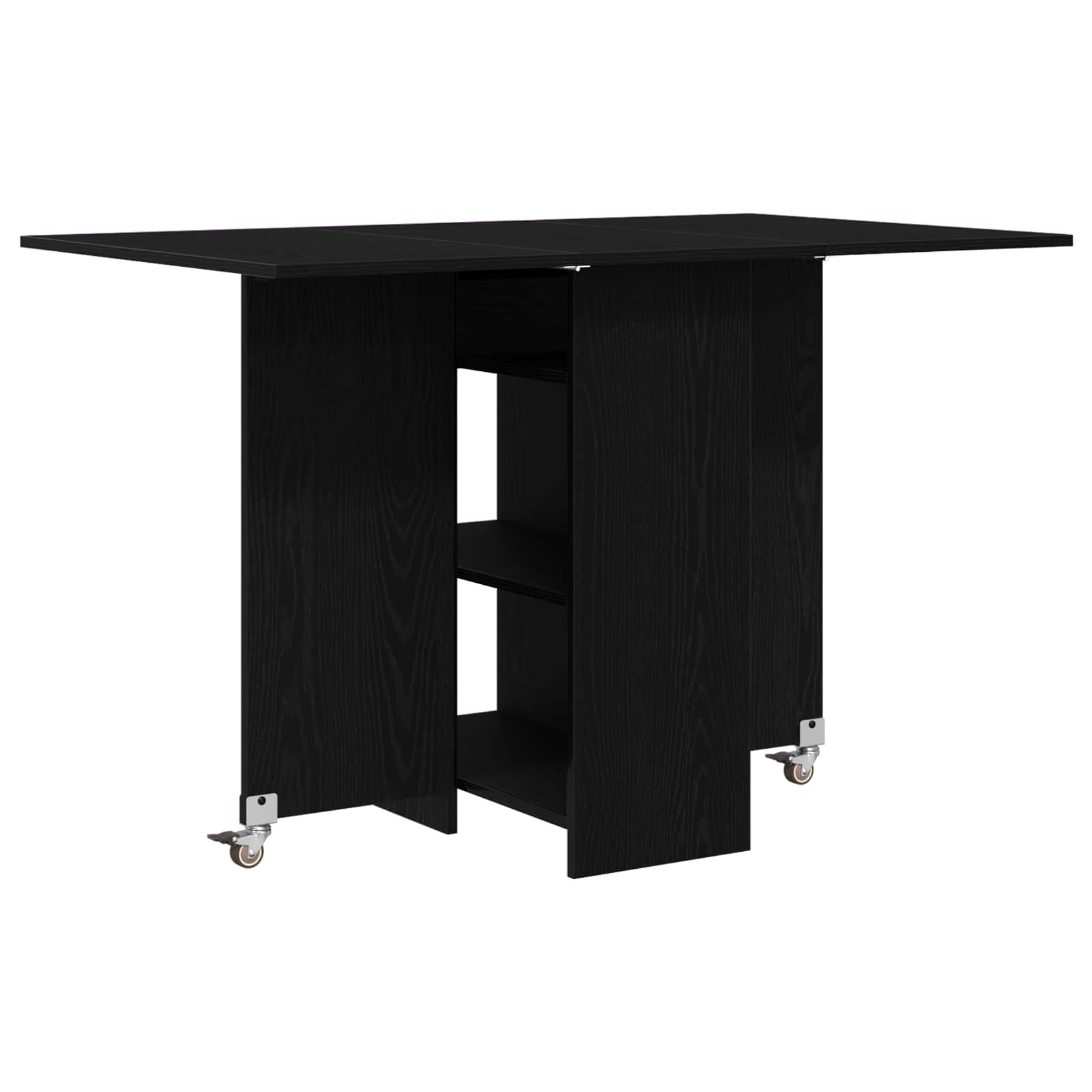 Blagovaonski stol 115 x 70 x 75 cm Konstruirano drvo Crni hrast