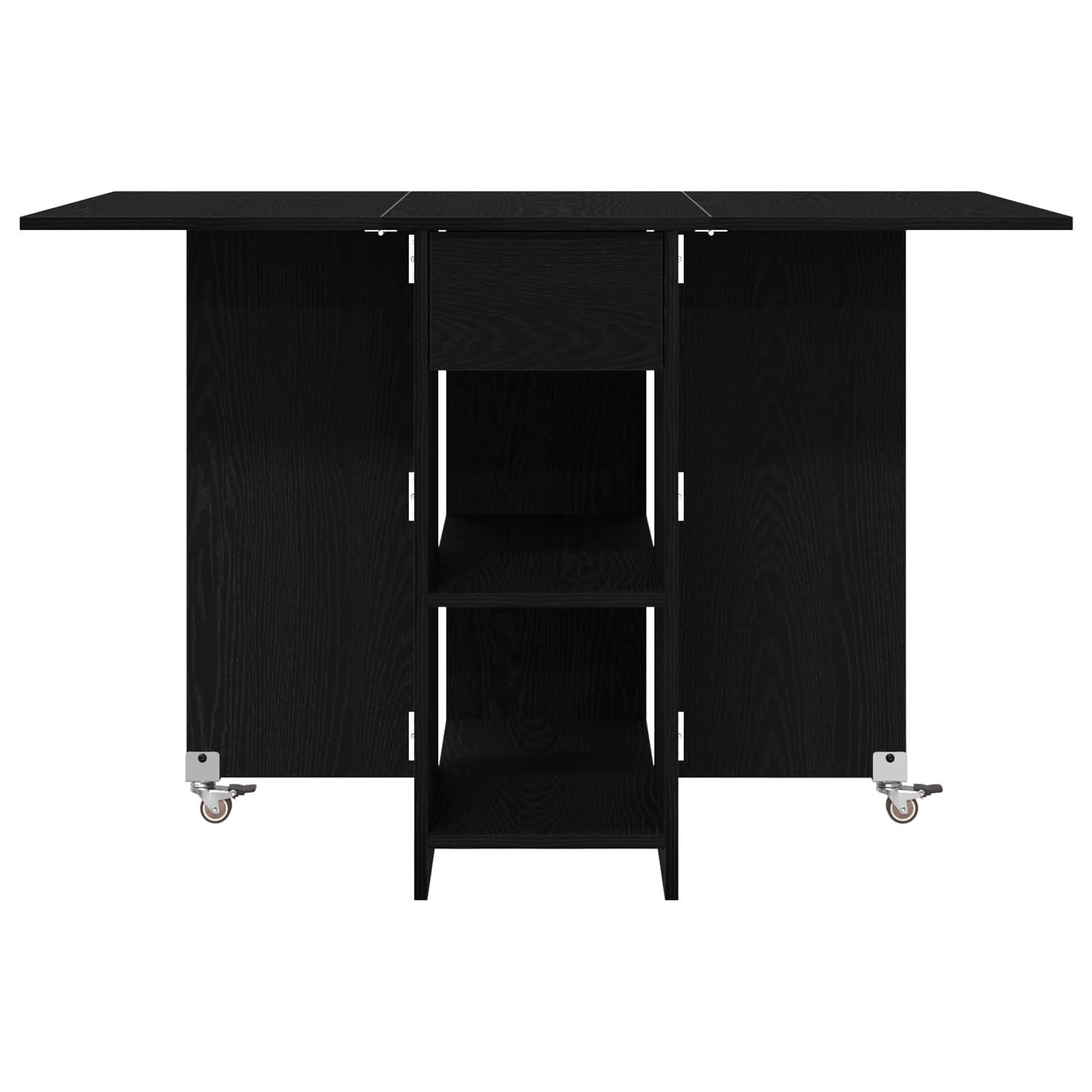 Blagovaonski stol 115 x 70 x 75 cm Konstruirano drvo Crni hrast