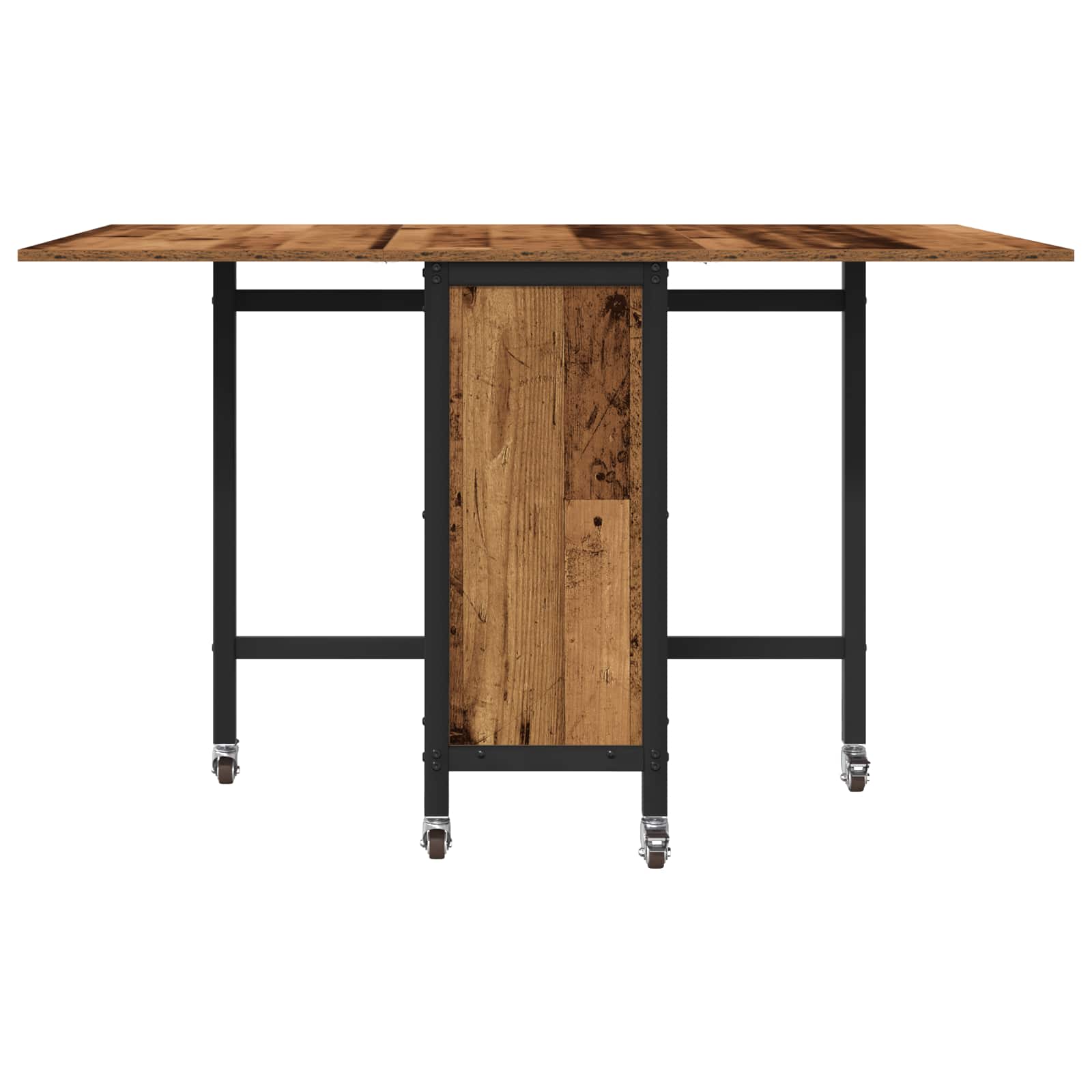 Sklopivi blagovaonski stol s kotačićima 130 x 80 x 76,5 cm