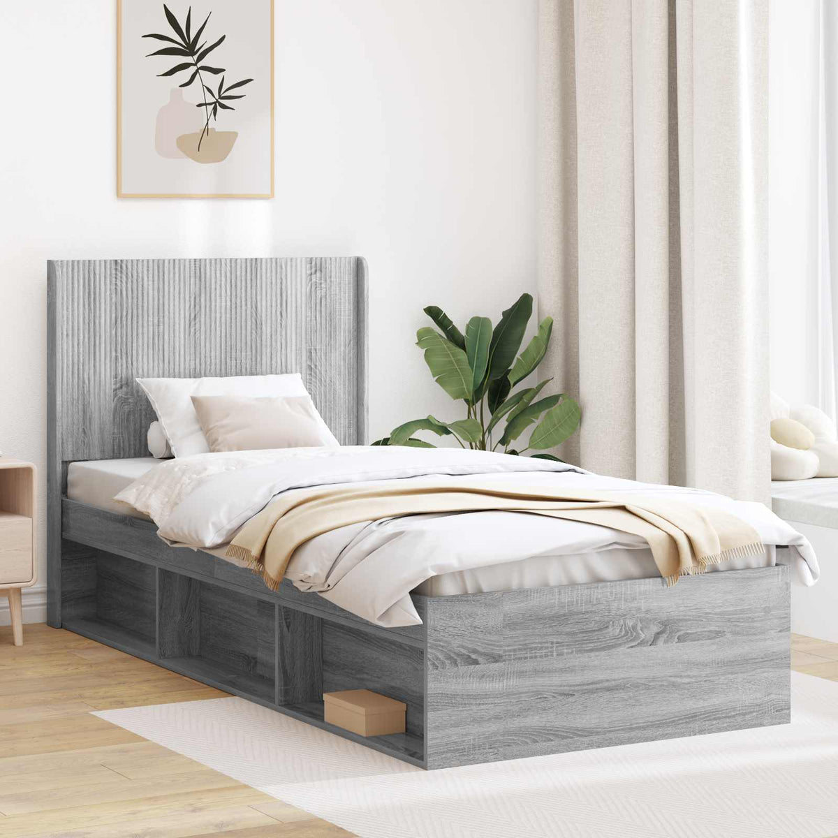 Uzglavlje Siva Sonoma Konstruirano drvo 75 cm