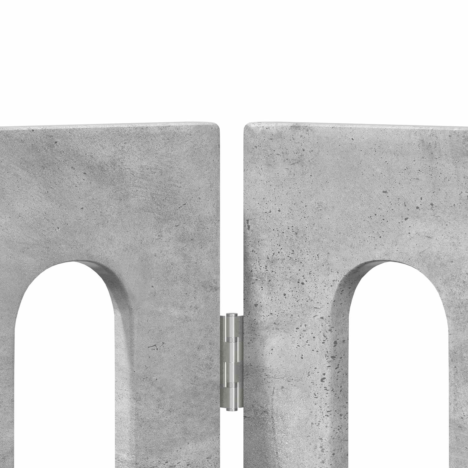 Preklopna ogradica za kućne ljubimce 2 pcs Betonsko Siva