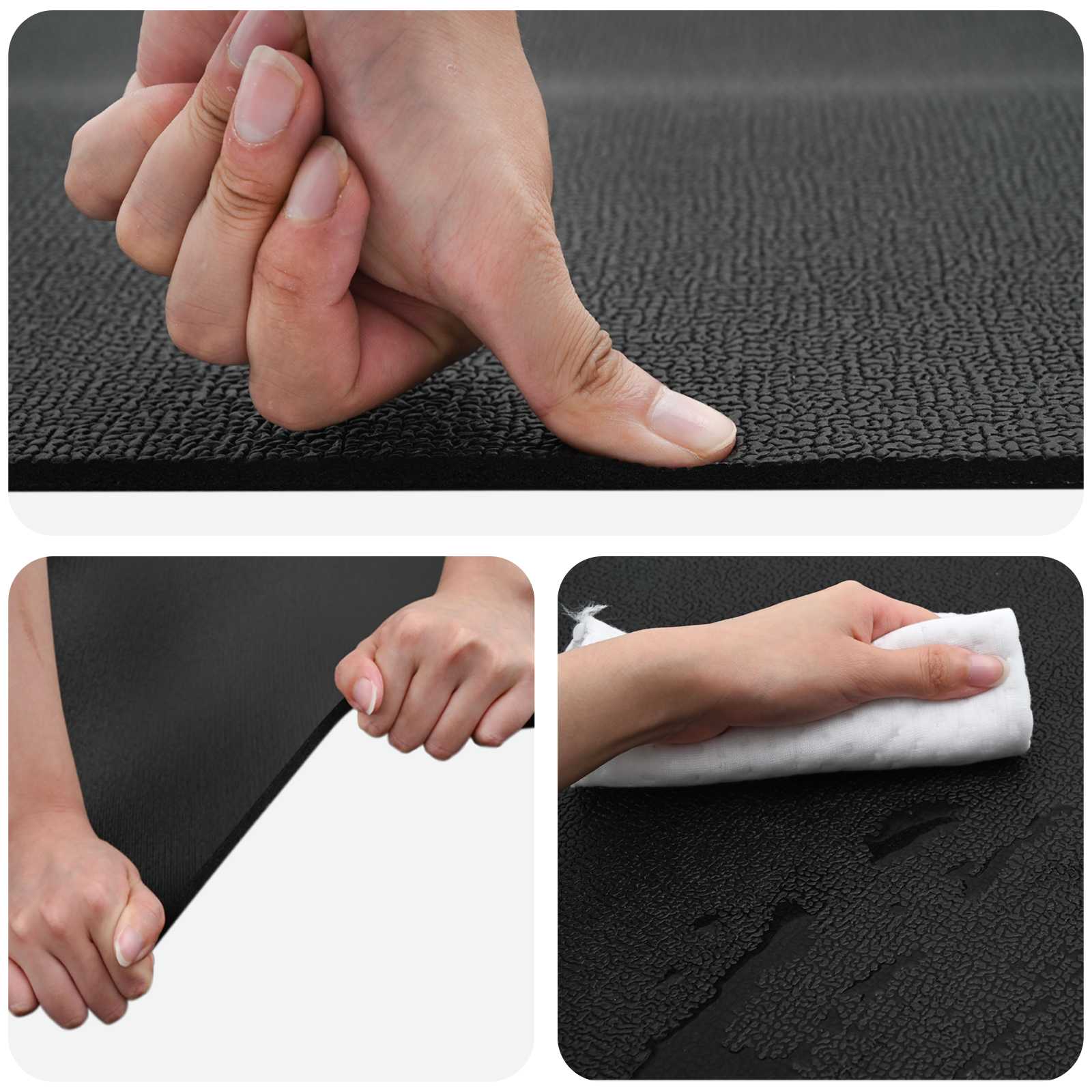 Sportska zaštita Mat Crna 150 x 75 x 0,6 cm PVC visoke gustoće