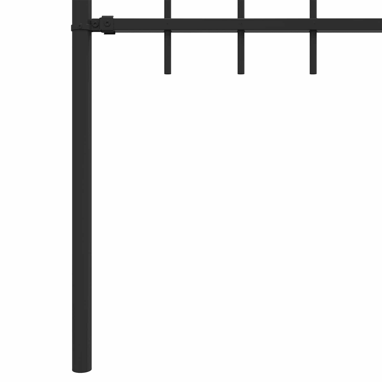 Ograda sa šiljcima Asten Crna 200 x 150 cm