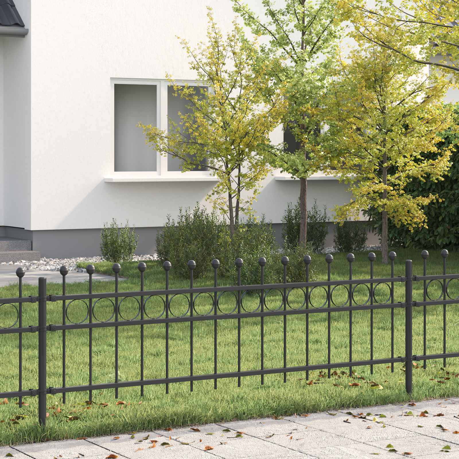 Ograda u obliku prstena TILBURG Crna