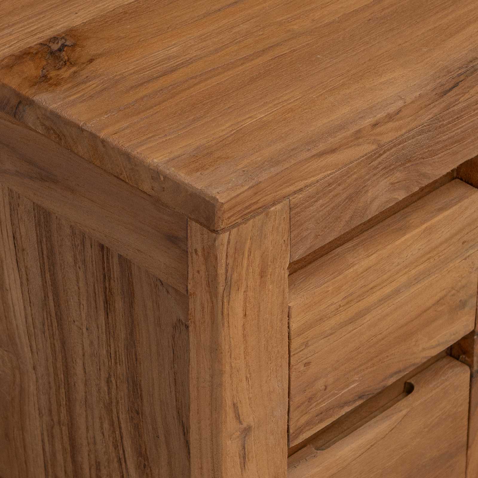 TV komoda 110 x 30 x 40 cm Prirodna Čvrsto teak drvo