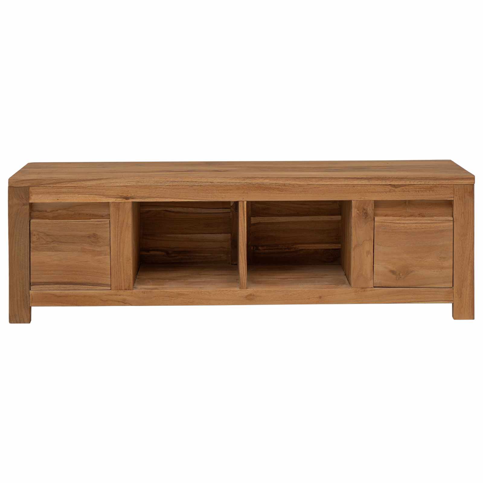 TV ormar 110 x 30 x 35 cm Prirodna Čvrsto teak drvo