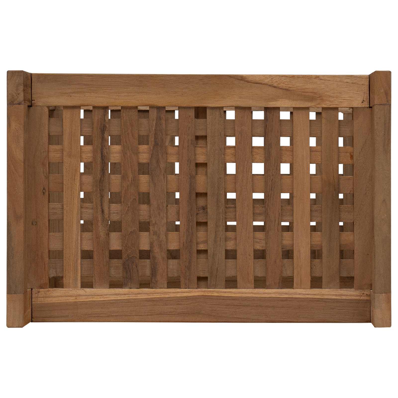 Polica za kupaonicu Prirodna 45 x 30 x 45 cm Čvrsto teak drvo