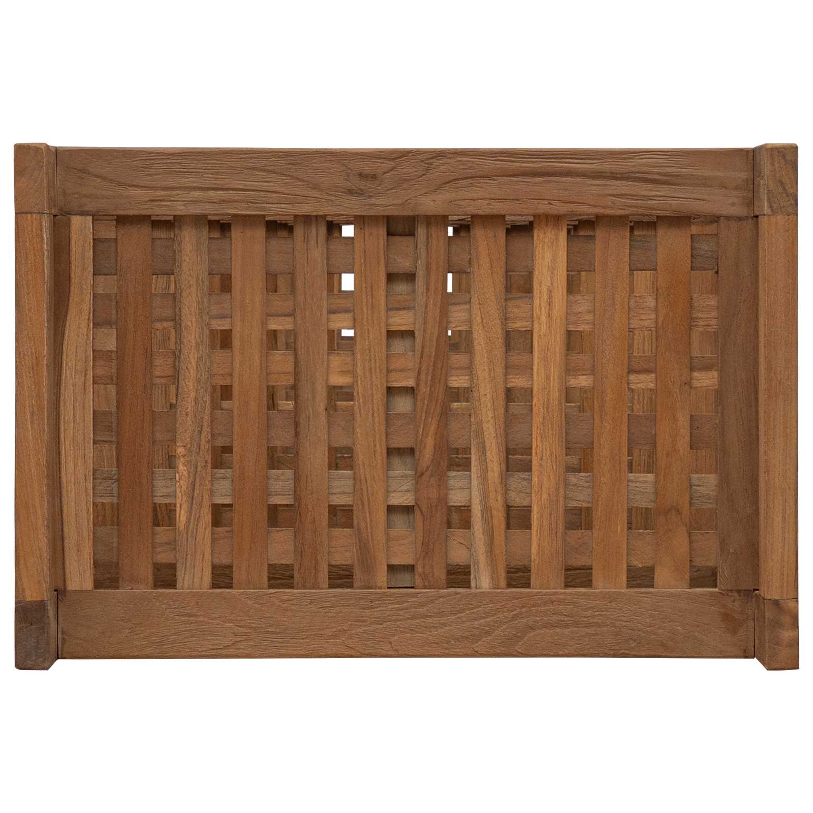 Polica za kupaonicu Prirodna 45 x 30 x 97 cm Čvrsto teak drvo