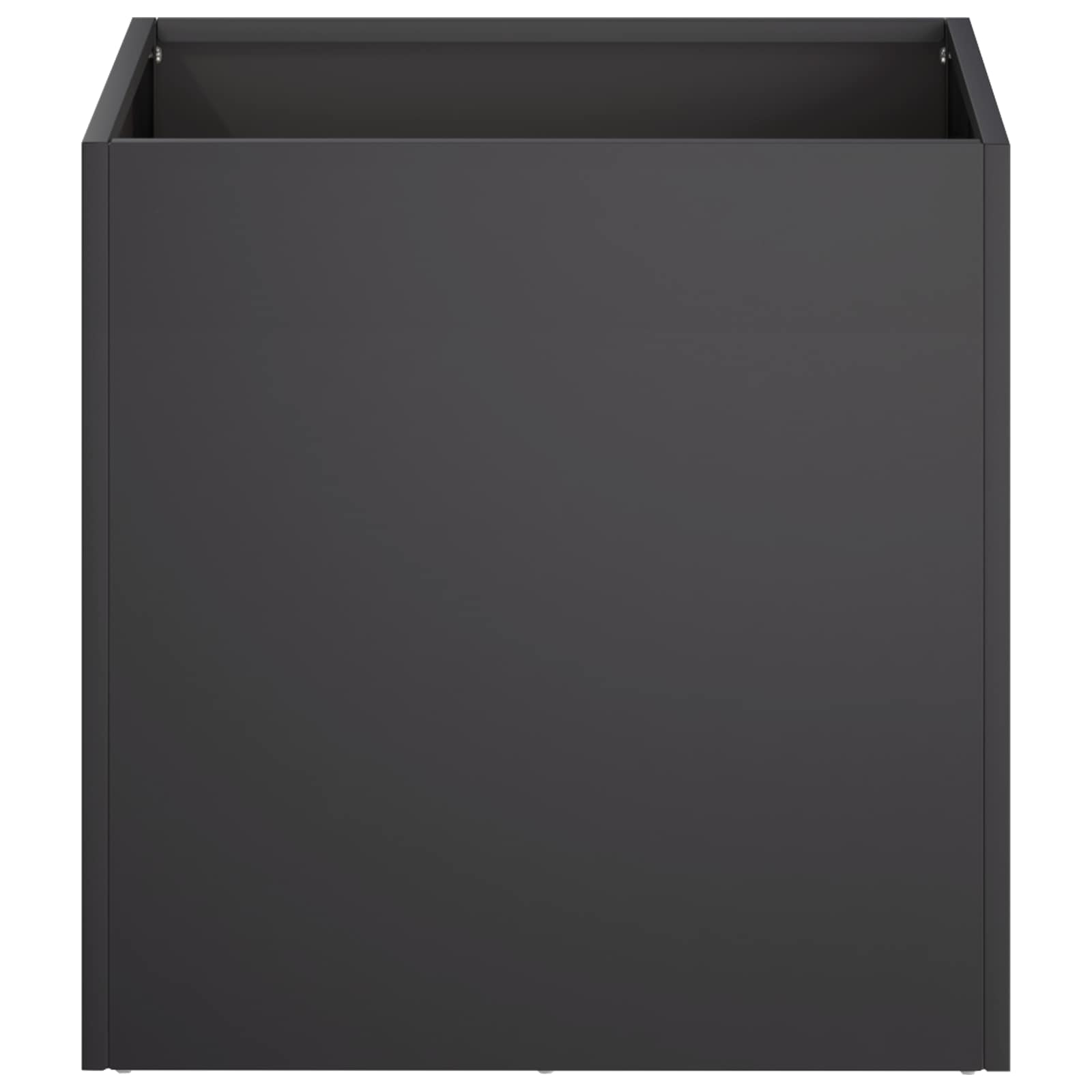 Vrtna saksija Crna 35 x 35 x 35 cm Čelična vrata