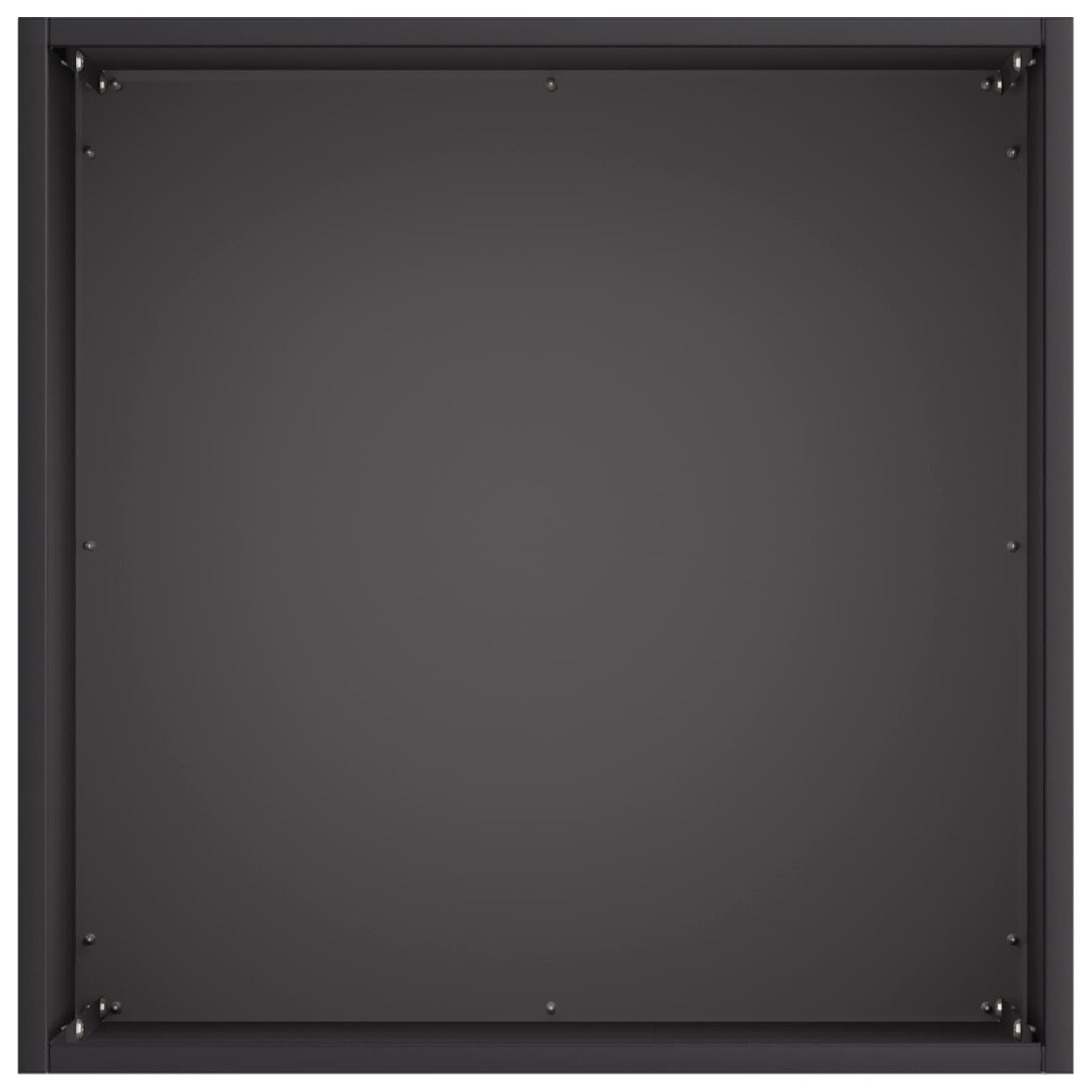 Vrtna saksija Crna 35 x 35 x 35 cm Čelična vrata