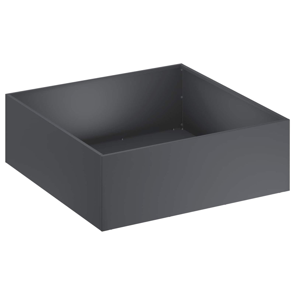 Vrtna saksija Antracit 40 x 40 x 20 cm Čelična vrata