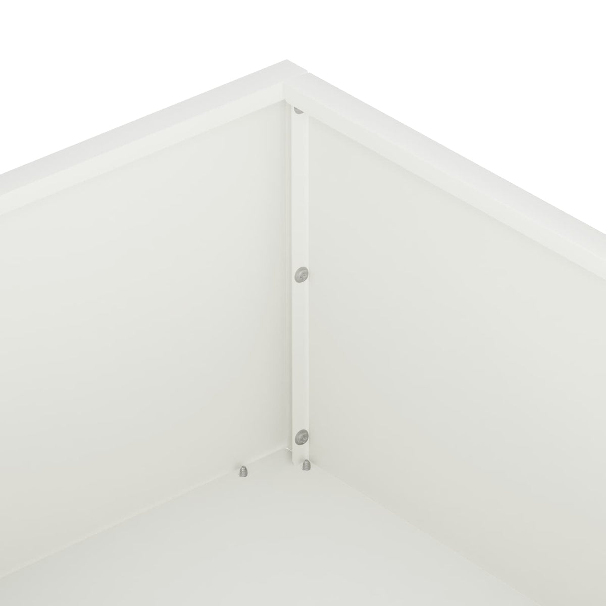 Vrtna saksija Bijela 80 x 80 x 20 cm Čelična vrata