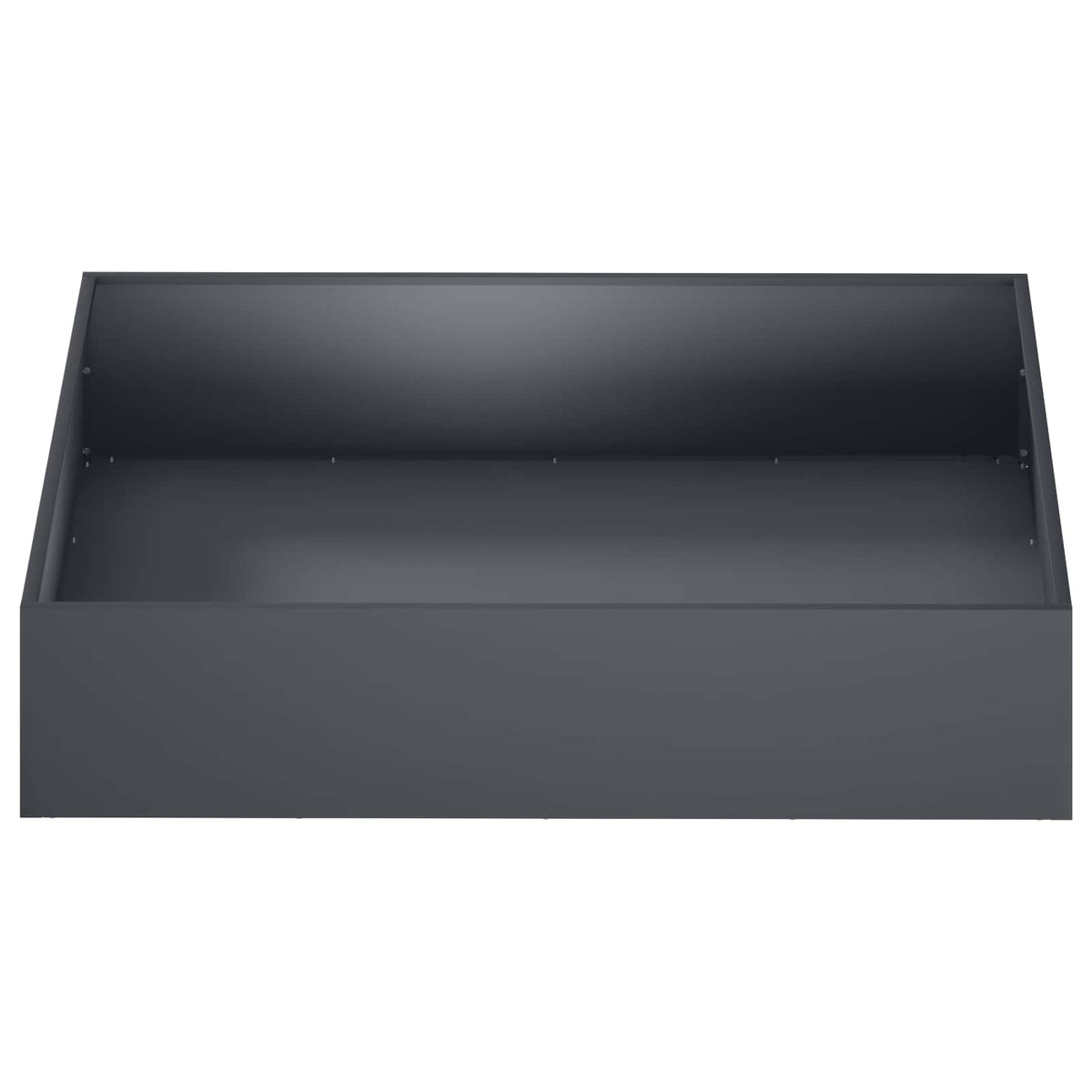 Vrtna saksija Antracit 80 x 80 x 20 cm Čelična vrata