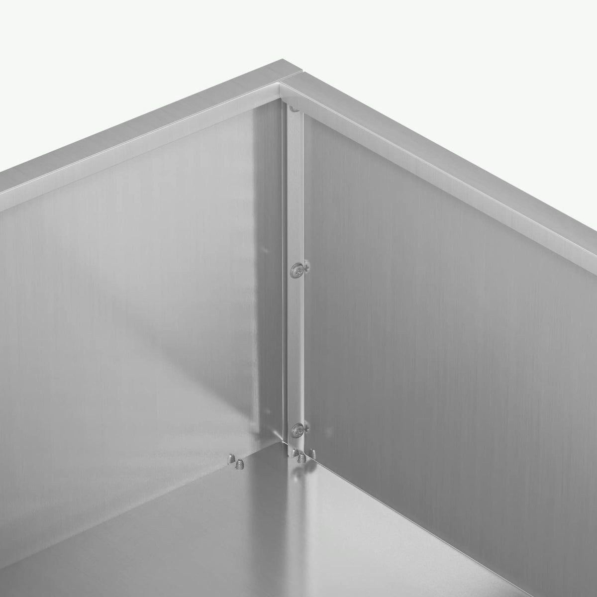 Vrtna saksija Srebrna 80 x 80 x 20 cm Pocinčani čelik