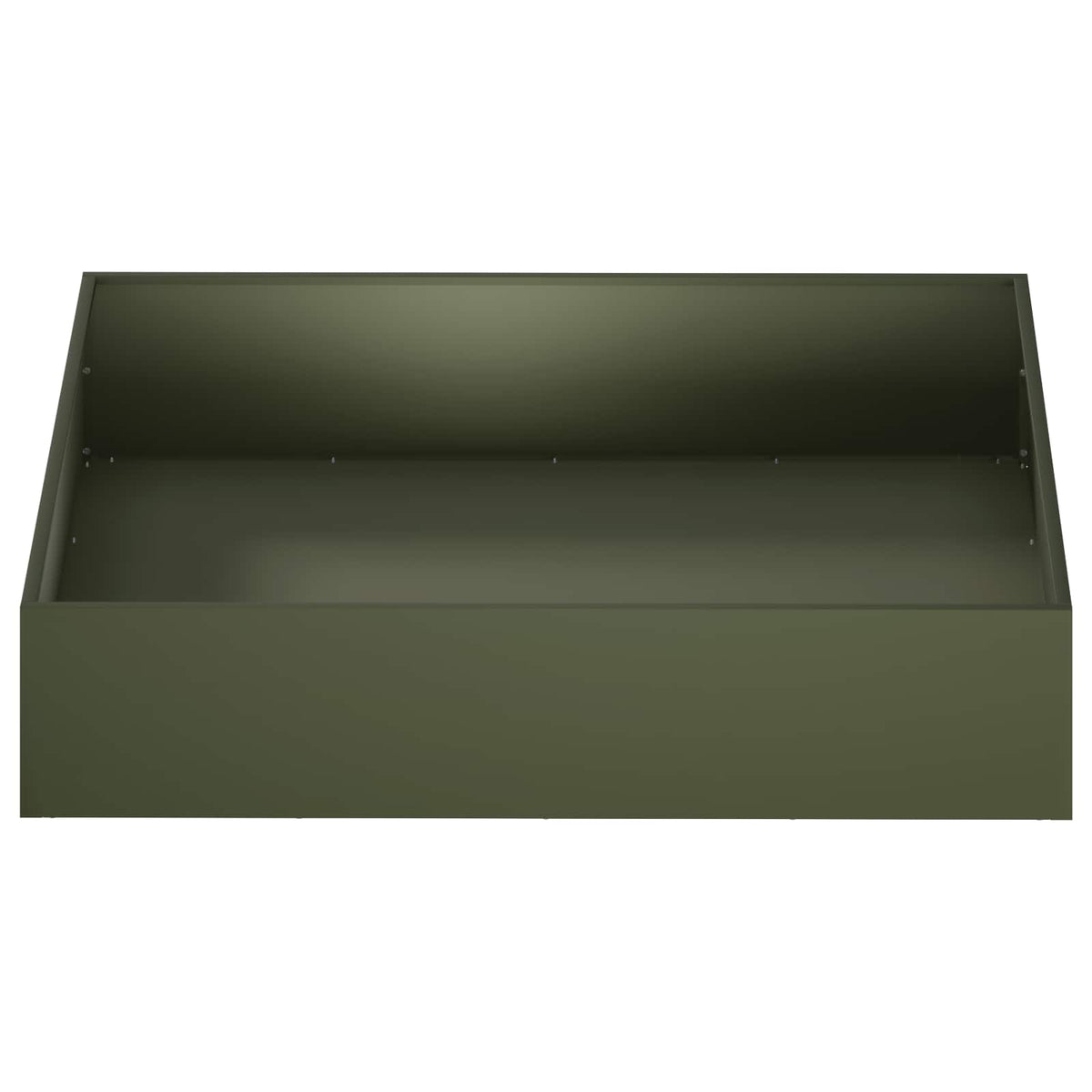 Vrtna saksija Maslinastozelena 100 x 100 x 20 cm Čelična vrata