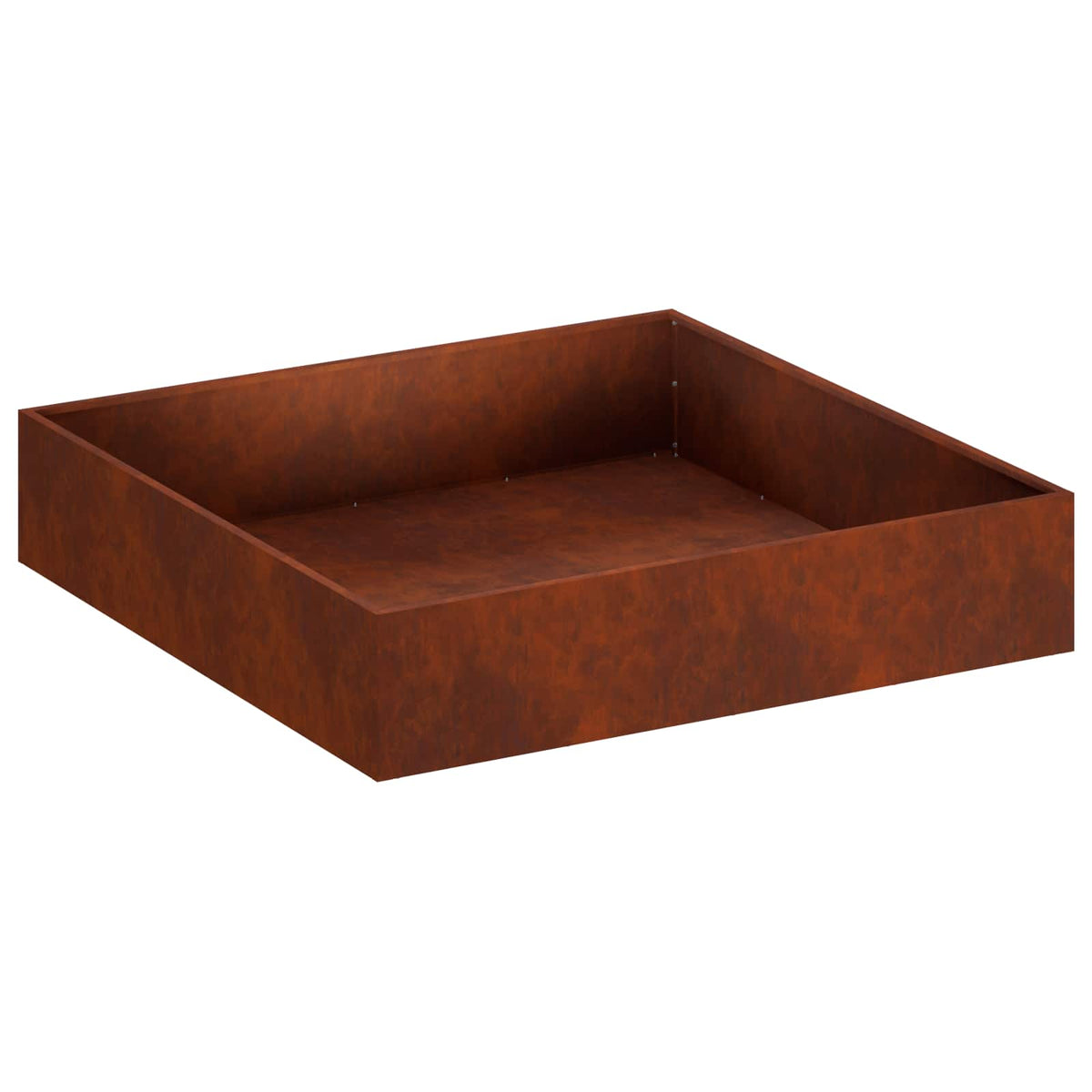 Vrtna saksija Rđa 100 x 100 x 20 cm Otporni čelik
