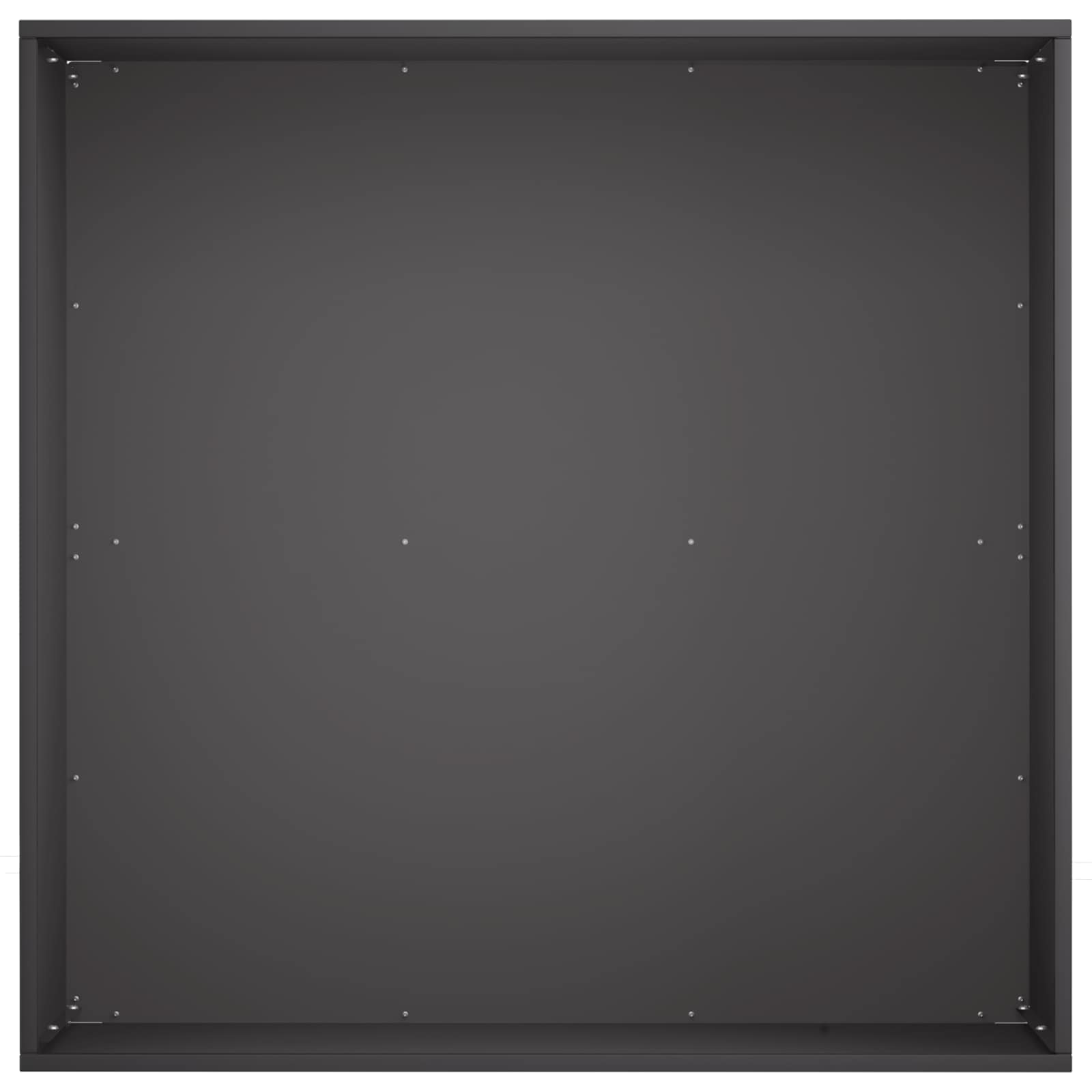 Vrtna saksija 2 kom. Crna 60 x 60 x 30 cm Čelična vrata