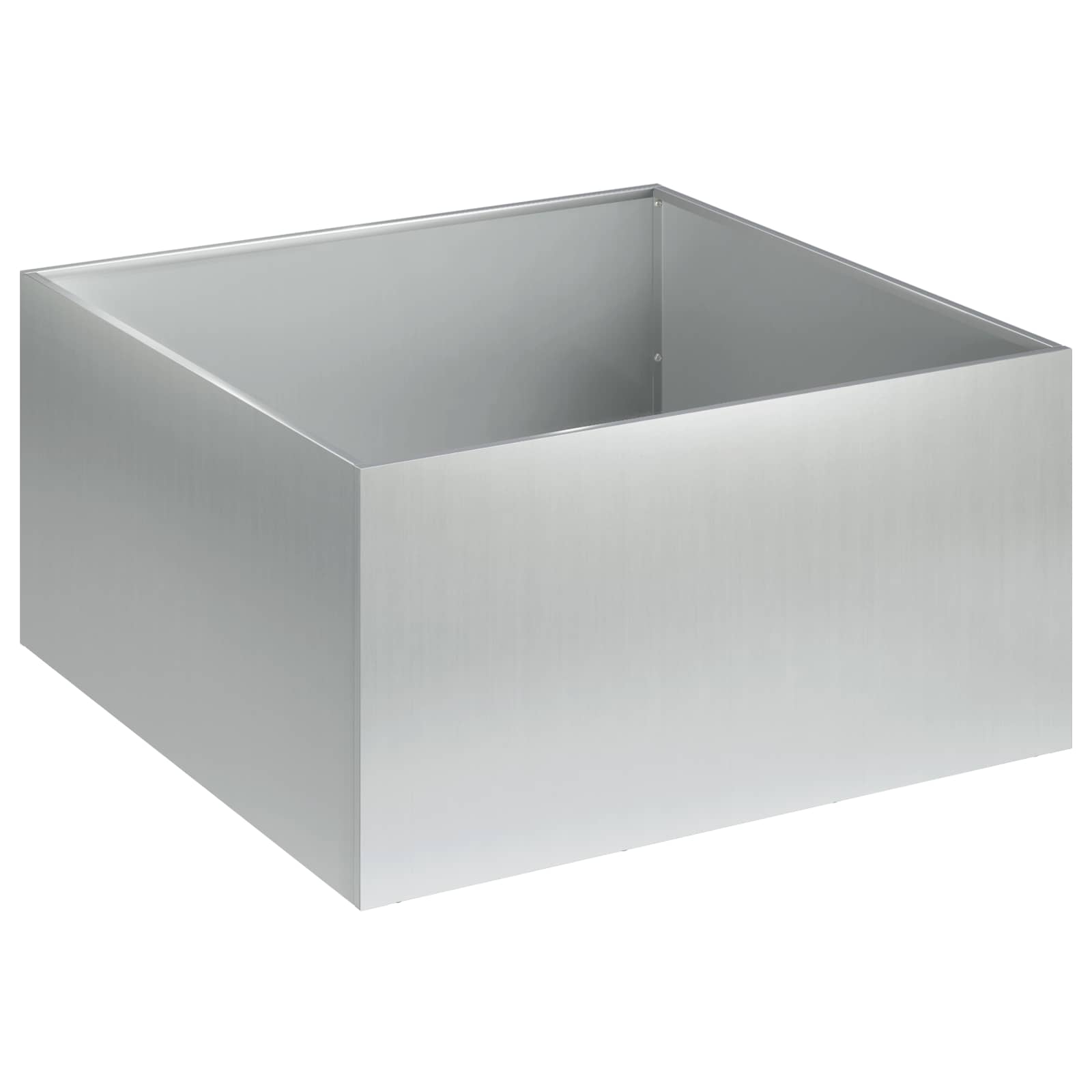 Vrtna saksija Srebrna 60 x 60 x 30 cm Pocinčani čelik