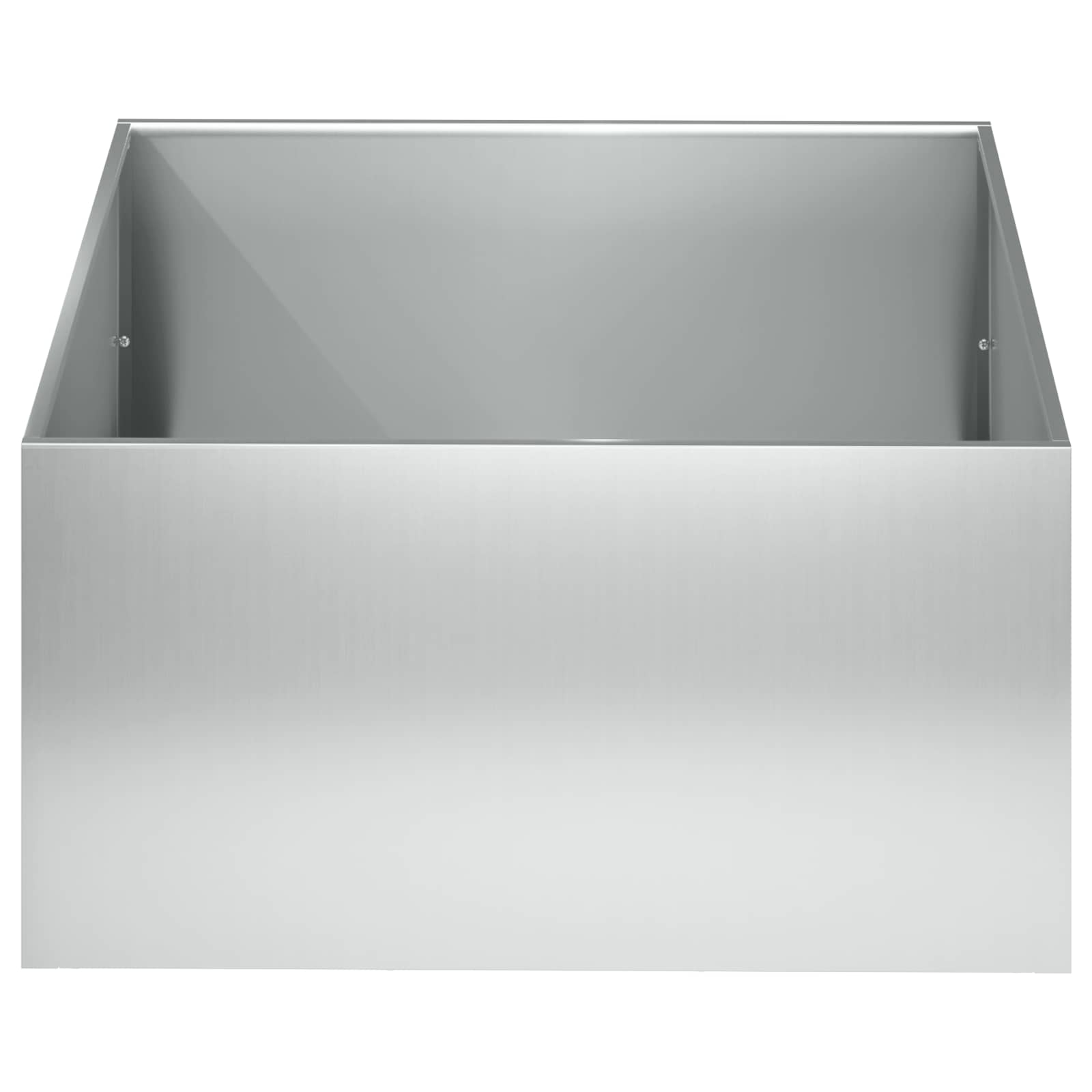 Vrtna saksija Srebrna 60 x 60 x 30 cm Pocinčani čelik