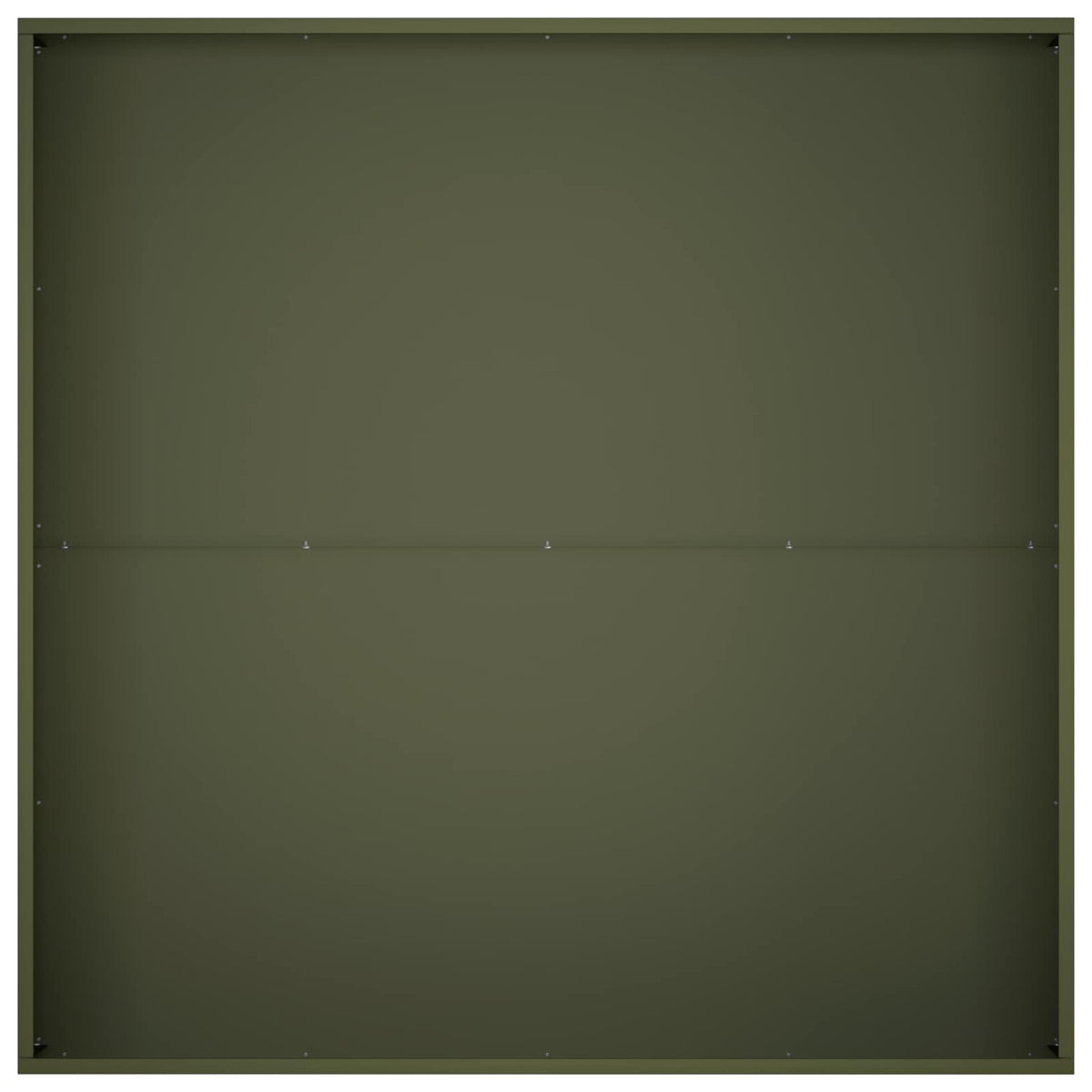 Vrtna saksija Maslinastozelena 80 x 80 x 30 cm Čelična vrata
