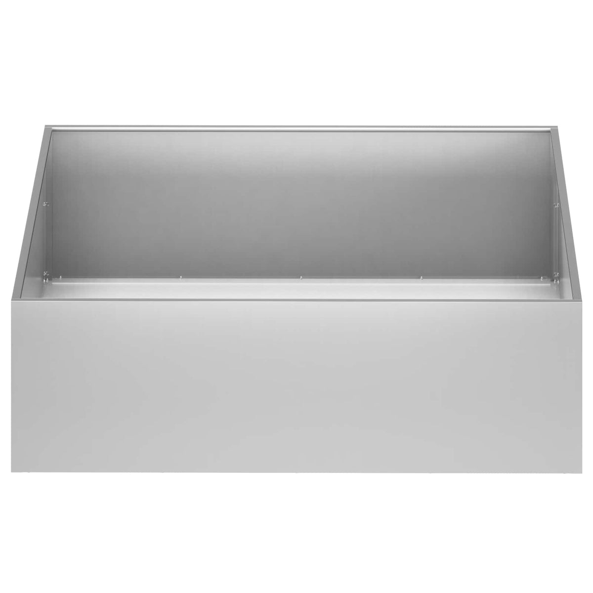 Vrtna saksija Srebrna 80 x 80 x 30 cm Pocinčani čelik