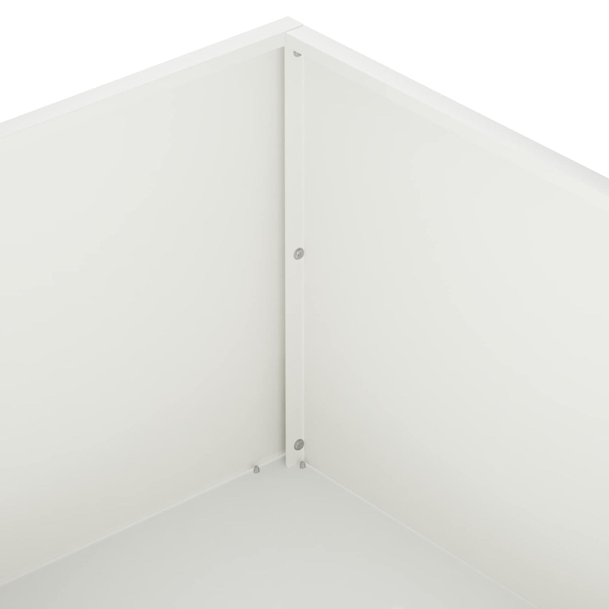 Vrtna saksija Bijela 100 x 100 x 30 cm Čelična vrata