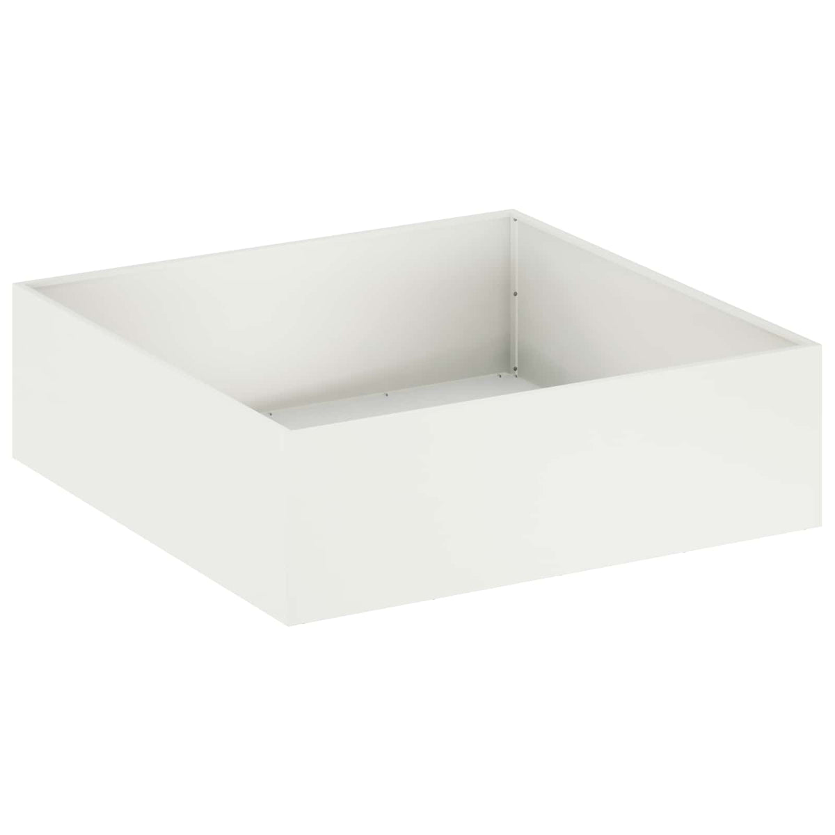Vrtna saksija Bijela 100 x 100 x 30 cm Čelična vrata