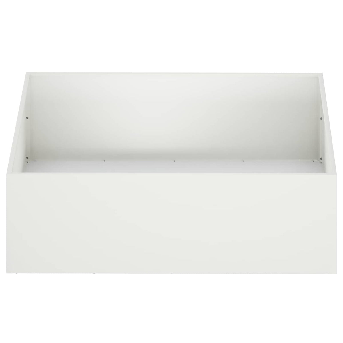 Vrtna saksija Bijela 100 x 100 x 30 cm Čelična vrata