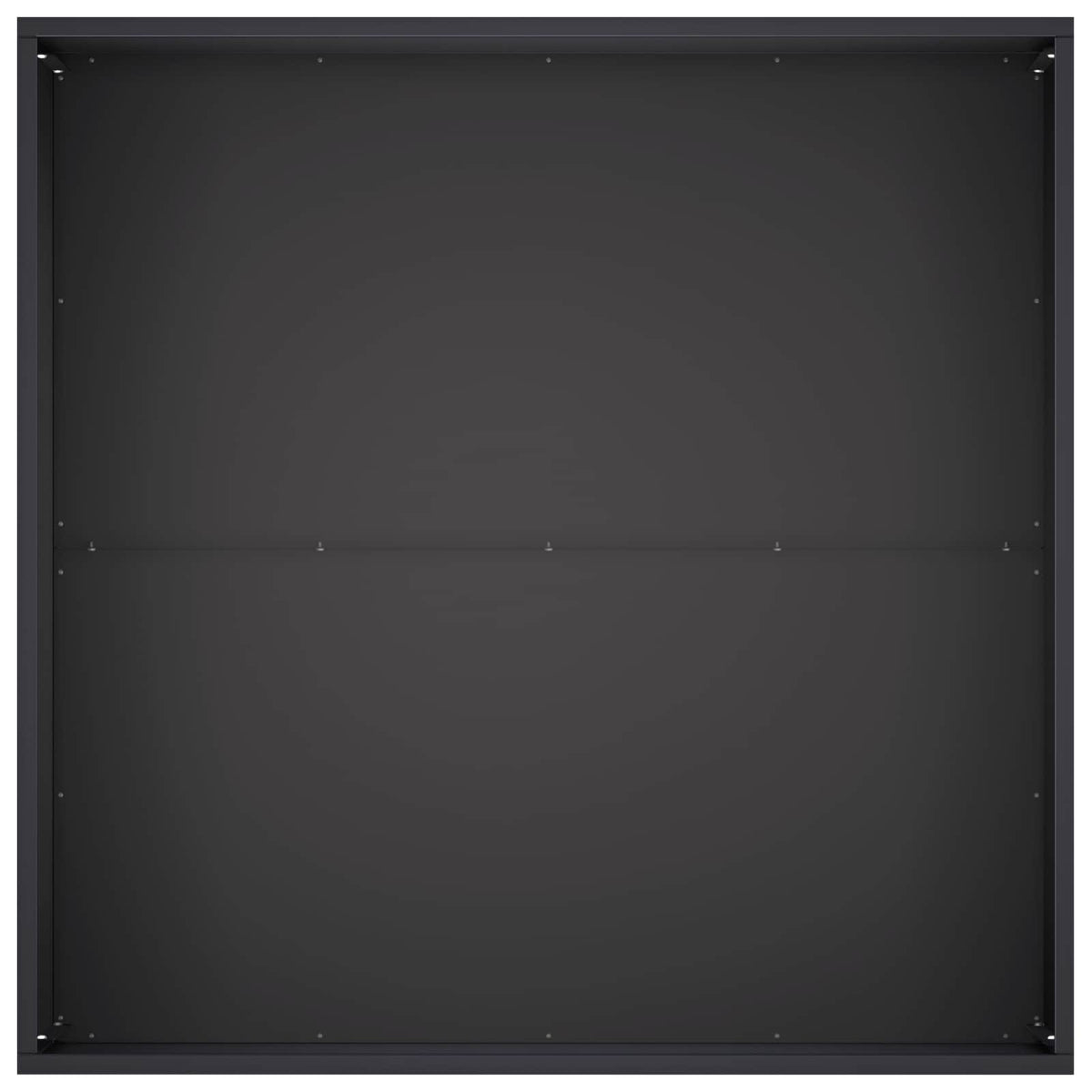 Vrtna saksija Crna 80 x 80 x 40 cm Čelična vrata