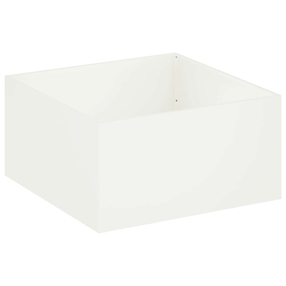 Vrtna saksija Bijela 80 x 80 x 40 cm Čelična vrata